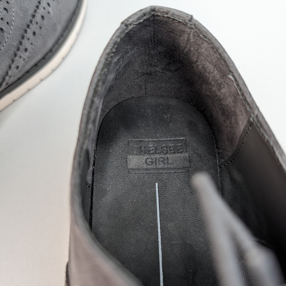 Chelsea Girl Grey Faux Suede Lace up Oxford Shoes Size 8 - Picture 6 of 9